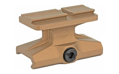 REPTILIA DOT MNT 1/3 CO-WIT ACRO FDE tan mount, angled side view with top plate and screw