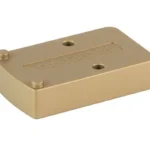 REPTILIA ROF 10MM RMR RISER FDE mount angled top view with raised pin and mounting holes