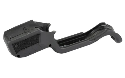 Crimson Trace Corporation Laserguard Ruger Max-9, black, angled side view with activation button