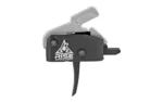 RISE HIGH PERFORMANCE TRIG AWP BLK side view with black housing, silver hammer and curved trigger