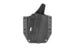 BRAVO BCA HK VP9 OWB BLK RH, black molded holster with belt loops, front view