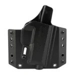 BRAVO BCA SIG P365 OWB BLK RH black molded holster, front view with side mounting holes
