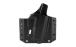 BRAVO BCA SIG P365 OWB BLK RH black molded holster, front view with side mounting holes