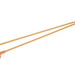 Gun Storage Solutions GSS RIFLE ROD two orange rods with black disc ends, angled view