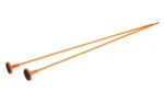 Gun Storage Solutions GSS RIFLE ROD two orange rods with black disc ends, angled view