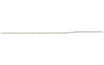 primary-18470 BOOTLEG RIFLE LENGTH GAS TUBE STS silver metal gas tube, full side view with slight bends