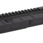BOOTLEG BILLET AR 15 UPPER REC ASSMB black right-side view with top rail and angular contours