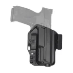BRAVO TORSION S&W M&P 9/40 IWB black right-hand holster, front view with pistol outline