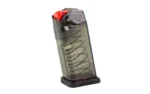 Elite Tactical Systems Group ETS magazine, translucent smoke angled view with red follower