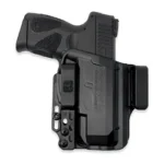 BRAVO BC Torsion Taurus G2C black IWB holster, front view with handgun shown seated