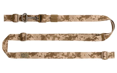 Edgar Sherman Design ESD Sling AOR1 Desert Digital, tan digital camouflage sling laid flat
