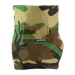 Edgar Sherman Design ESD SAP BUCKET DUMP POUCH M81, woodland camouflage pouch in front view