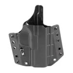 BRAVO BCA Springfield Hellcat Pro OWB holster, black rear view with belt loops and molded shell