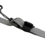 Edgar Sherman Design ESD SLING WOLF GRAY gray sling with black pull loop and hardware, top view