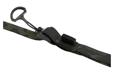 Edgar Sherman Design ESD Sling, Multicam Black close-up with pull loop and buckle