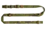Edgar Sherman Design ESD Sling, Multicam Tropic laid flat with buckles and pull loop