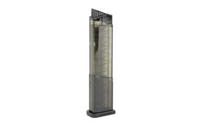 primary-18572 Elite Tactical Systems Group ETS magazine, translucent smoke finish, front view