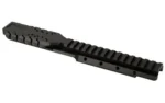 SAMSON HNNIBL RL FOR RGR MINI 14 black angled top view with slotted rail and vent holes
