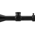 RITON 5 CONQUER, black side view with large objective bell, turrets and ribbed adjustment ring