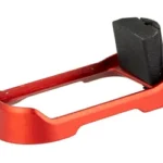 SHIELD ARMS MAGWELL FOR G43X/48 RED, red angled view with black insert and flared opening