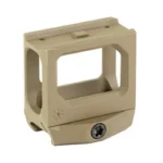 Arisaka RDM Aimpoint Micro FDE, angled side view with open frame and mounting screw