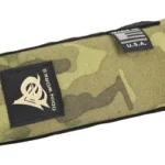 ODIN SPPRSSR MIRAGE CVR 6.5" MC, multicam cover in angled side view with logo patch