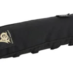 ODIN SPPRSSR Mirage CVR, black angled view with logo patch and tan lining