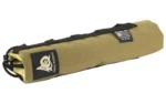ODIN SPPRSSR MIRAGE CVR 9" CB tan cylindrical cover with black edging, straps and logo patch