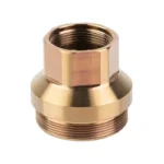 Rearden Atlas Bravo XL, gold-tone angled view with visible internal and external threads