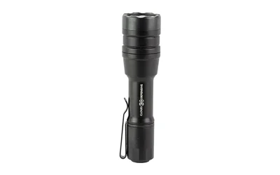 Cloud Defensive CLD DEF MCH DUTY HI-OUTPUT LIGHT BLK, black side view with pocket clip