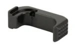 Shield Arms SHLD PREM MAG CTCH FOR GLK43X RH BLK, black right-hand magazine catch, angled view