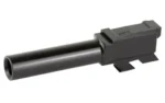 ROSCO BLOODLINE BBL FOR GLK 43X black barrel, angled side view with rectangular chamber block