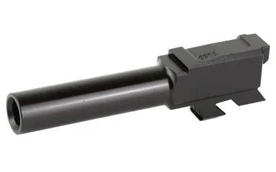 primary-18708 ROSCO BLOODLINE BBL FOR GLK 43X black barrel, angled side view with rectangular chamber block