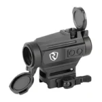 Riton 1 Tactix ARD V2, black angled view with raised lens covers and rail mount