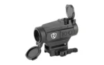 Riton 1 Tactix ARD V2, black angled view with raised lens covers and rail mount