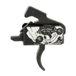 RISE SUPER SPORTING TRIG CURV LFOD side view with black patterned housing and curved trigger
