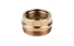 Rearden Atlas Alpha LPRO gold-tone threaded adapter, angled top view with hex flats