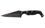 Stroup Knives STROUP BRAVO5 3.5" ACD ETCH GRY SHTH