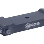 Kinetic Development Group, LLC KDG KINECT MLOK Garmin Xero C1 Mount, blue-gray angled view with logo