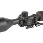 NOCPIX THERMAL WEAPON SIGHT black right-side view with large objective lens, turrets and mount