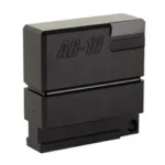 ODIN WORKS LOWER VISE BLOCK AR10 black rectangular vise block, angled front view