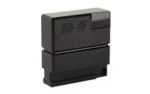 ODIN WORKS LOWER VISE BLOCK AR10 black rectangular vise block, angled front view