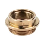Rearden Atlas Alpha heat-treated metal adapter, angled top view with internal and external threads
