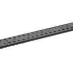 ULTRADYNE UD DYNA ARCA RAIL 12.45 black angled top view with rows of mounting holes
