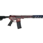 10 Ring GLFA AR-15 Rifle .223 Wylde 30rd Magazine 16" Barrel Barrel Worn American Flag Frame