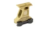GBRS GROUP LERNA MOUNT KIT ACRO FDE, tan angled side view with raised platform and black base