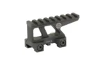 GBRS GROUP LERNA MOUNT XPS BLK, black angled side view with long top rail and open frame