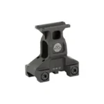 GBRS GROUP LERNA MOUNT KIT MRO BLK, black angled side view with raised platform and two screws
