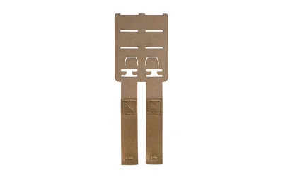 Edgar Sherman Design ESD DROPPAH MOLLE COYOTE BROWN, two brown straps in front view