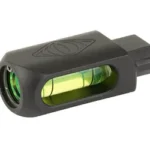 REPTILIA BUBBLE LEVEL FOR AUS MOUNT black level with green vial in angled side view